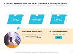 Customer retention rate of cnn e commerce company at present case competition ppt diagrams