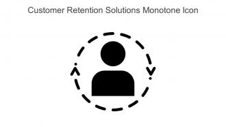 Customer Retention Solutions Monotone Icon In Powerpoint Pptx Png And Editable Eps Format