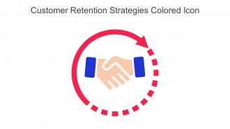 Customer Retention Strategies Colored Icon In Powerpoint Pptx Png And Editable Eps Format