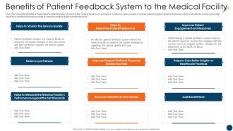 Customer Retention Strategies Healthcare Benefits Patient Feedback System Medical Facility