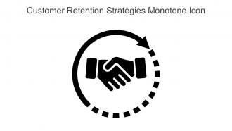 Customer Retention Strategies Monotone Icon In Powerpoint Pptx Png And Editable Eps Format