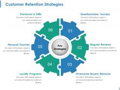 Customer retention strategies ppt design