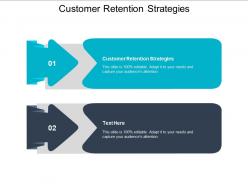 Customer retention strategies ppt powerpoint presentation gallery graphics template cpb