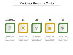 Customer retention tactics ppt powerpoint presentation icon graphics design cpb