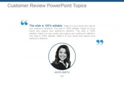 Customer review powerpoint topics