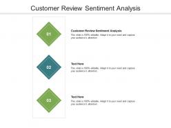 Customer review sentiment analysis ppt powerpoint presentation infographics elements cpb