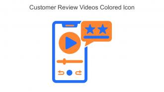 Customer Review Videos Colored Icon In Powerpoint Pptx Png And Editable Eps Format