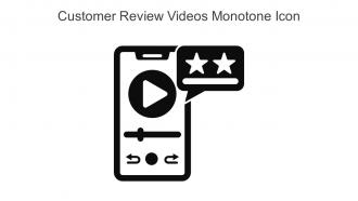 Customer Review Videos Monotone Icon In Powerpoint Pptx Png And Editable Eps Format