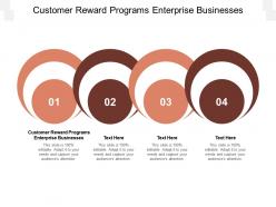 Customer reward programs enterprise businesses ppt powerpoint presentation ideas smartart cpb