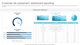 Customer Risk Assessment Dashboard Reporting