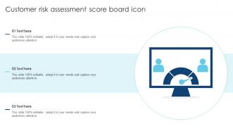 Customer Risk Assessment Score Board Icon