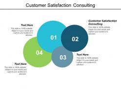 Customer satisfaction consulting ppt powerpoint presentation introduction cpb