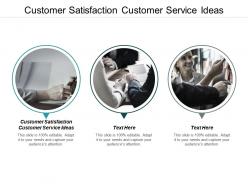 Customer satisfaction customer service ideas ppt powerpoint presentation gallery aids cpb