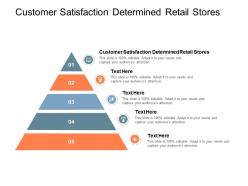 Customer satisfaction determined retail stores ppt introduction cpb