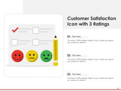 Customer satisfaction icon employee reviews performance indicator measurement