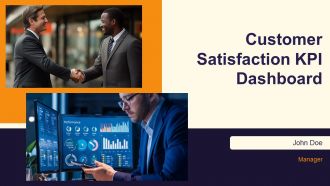Customer Satisfaction KPI Dashboard For Service Improvement PPT Structure AT