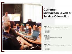 Customer satisfaction levels of service orientation