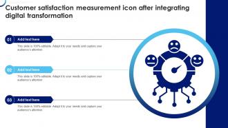 Customer Satisfaction Measurement Icon After Integrating Digital Transformation