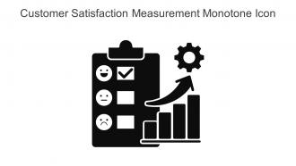 Customer Satisfaction Measurement Monotone Icon In Powerpoint Pptx Png And Editable Eps Format