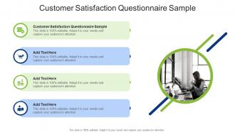 Customer Satisfaction Questionnaire Sample In Powerpoint And Google Slides Cpb