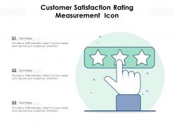 Customer satisfaction rating measurement icon