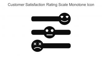 Customer Satisfaction Rating Scale Monotone Icon In Powerpoint Pptx Png And Editable Eps Format
