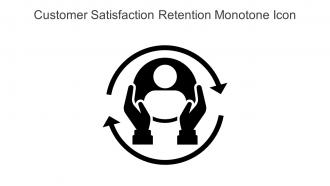 Customer Satisfaction Retention Monotone Icon In Powerpoint Pptx Png And Editable Eps Format