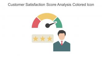 Customer Satisfaction Score Analysis Colored Icon In Powerpoint Pptx Png And Editable Eps Format