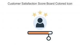 Customer Satisfaction Score Board Colored Icon In Powerpoint Pptx Png And Editable Eps Format