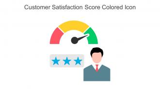 Customer Satisfaction Score Colored Icon In Powerpoint Pptx Png And Editable Eps Format