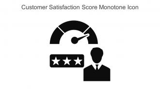 Customer Satisfaction Score Monotone Icon In Powerpoint Pptx Png And Editable Eps Format