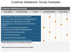 Customer Satisfaction Survey Examples Ppt Slide Show
