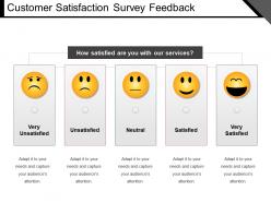 Customer satisfaction survey feedback ppt slide styles