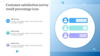 Customer Satisfaction Survey Result Percentage Icon