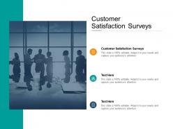 Customer satisfaction surveys ppt powerpoint presentation file influencers cpb