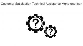 Customer Satisfaction Technical Assistance Monotone Icon In Powerpoint Pptx Png And Editable Eps Format