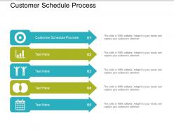 Customer schedule process ppt powerpoint presentation slides guidelines cpb
