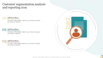 Customer Segmentation Analysis And Reporting Icon