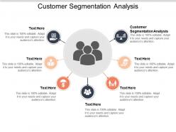 Customer segmentation analysis ppt powerpoint presentation icon summary cpb