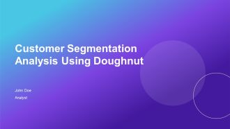 Customer Segmentation Analysis Using Doughnut PPT Designs AT