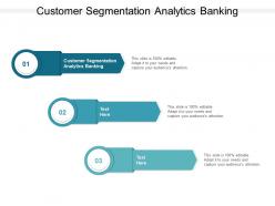 Customer segmentation analytics banking ppt powerpoint presentation mockup cpb