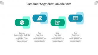 Customer segmentation analytics ppt powerpoint presentation infographics model cpb