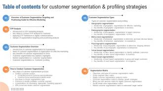 Customer Segmentation And Profiling Strategies MKT CD V Interactive Professional