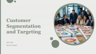 Customer Segmentation And Targeting PPT Guidelines AT