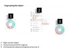 Customer segmentation circular process flat powerpoint design
