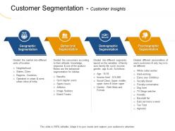 Customer segmentation customer insights as follows ppt powerpoint presentation file guide