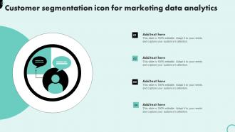Customer Segmentation Icon For Marketing Data Analytics