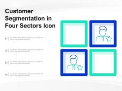 Customer segmentation in four sectors icon