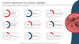 Customer Segmentation Key Statistics Highlights Developing Marketing And Promotional MKT SS V