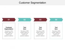 Customer segmentation ppt powerpoint presentation gallery shapes cpb